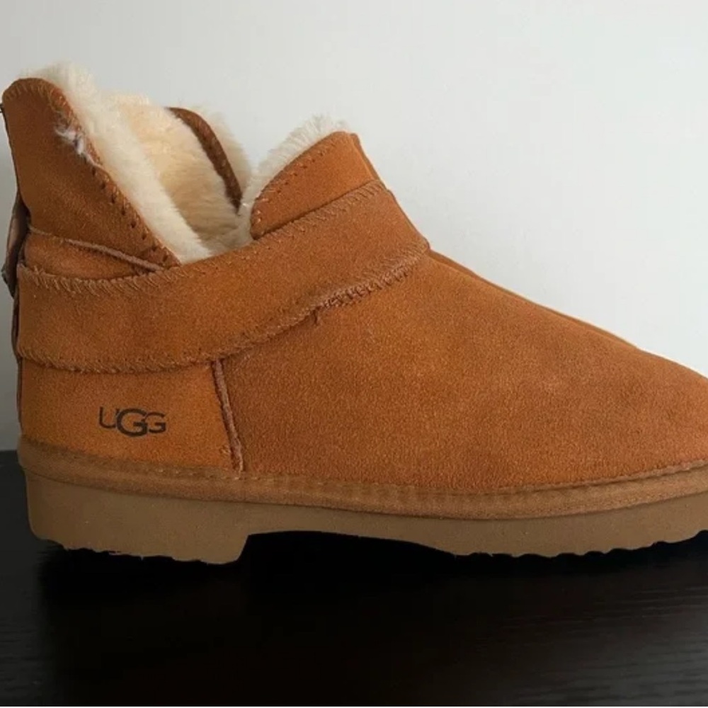 UGG Chestnut Suede Ankle Boots